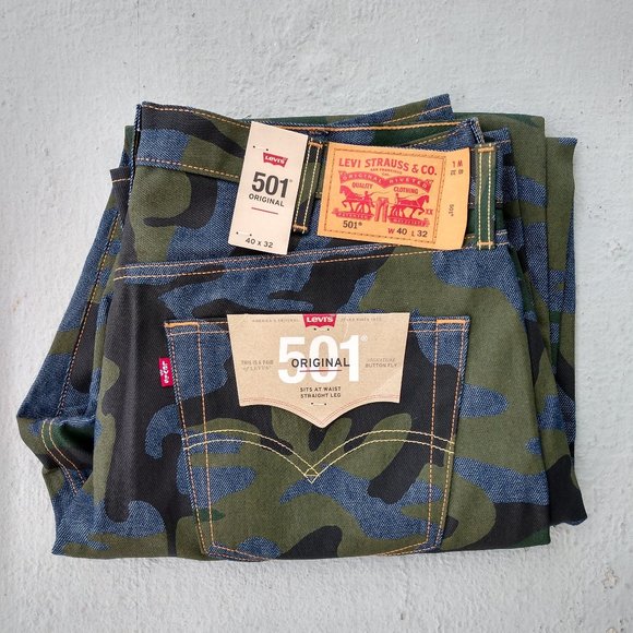levi's 501 camouflage